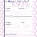 Free printable photo planner