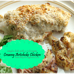 creamy artichoke chicken, chicken, creamy, artichoke, healthy, easy, quick chicken ideas, chicken dinner
