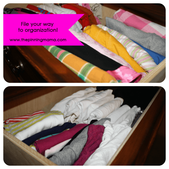 Organize and File Your Drawers www.thepinningmama.com