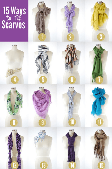 Fabulous Finds Friday - Scarves www.thepinningmama.com fab finds, fabulous finds, scarves, how to tie