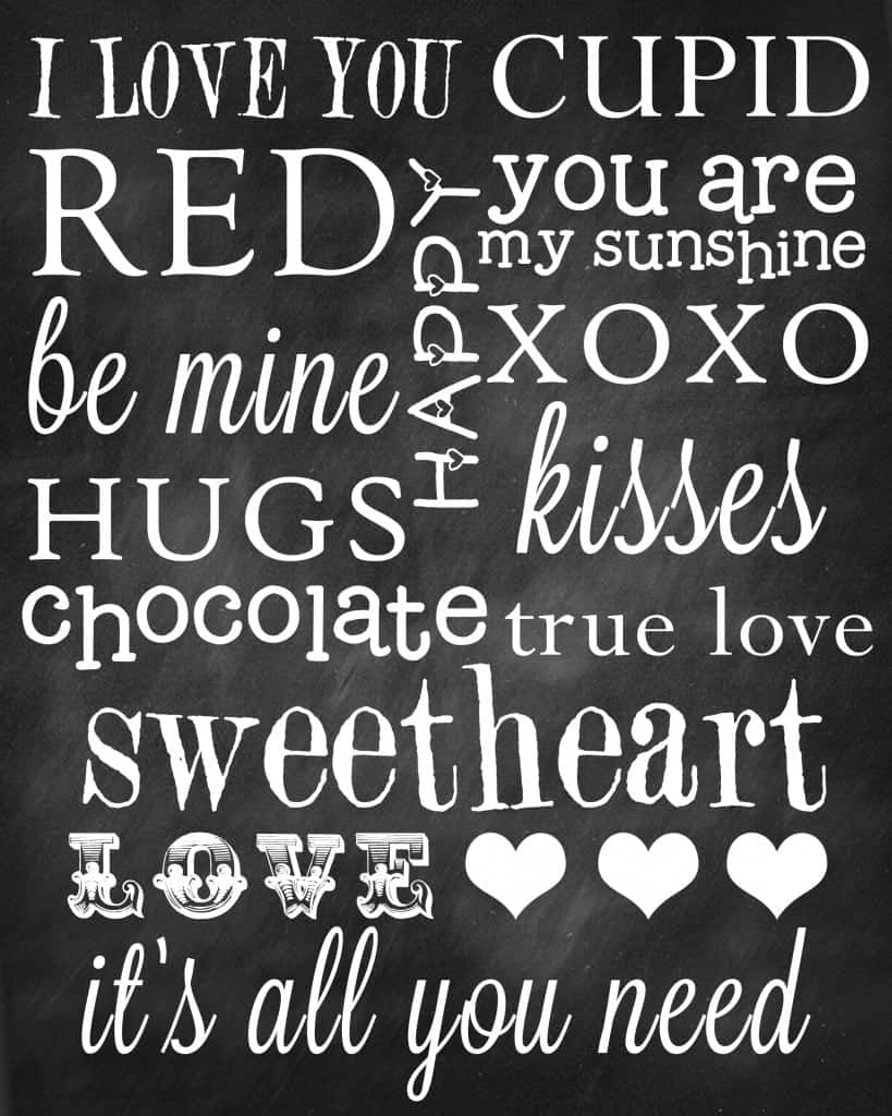 Vday Printable Subway