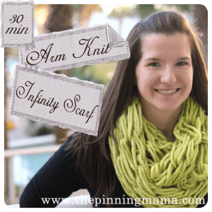 Easy chunky knit scarf 