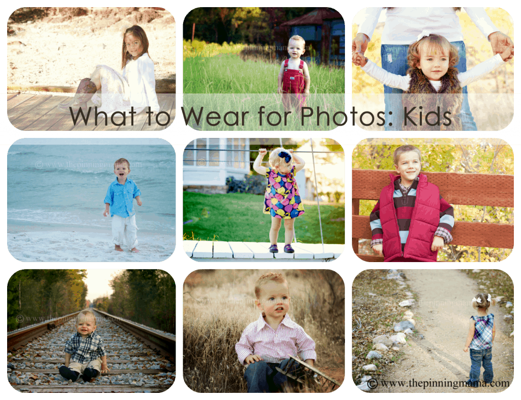 How to dress kids for pictures