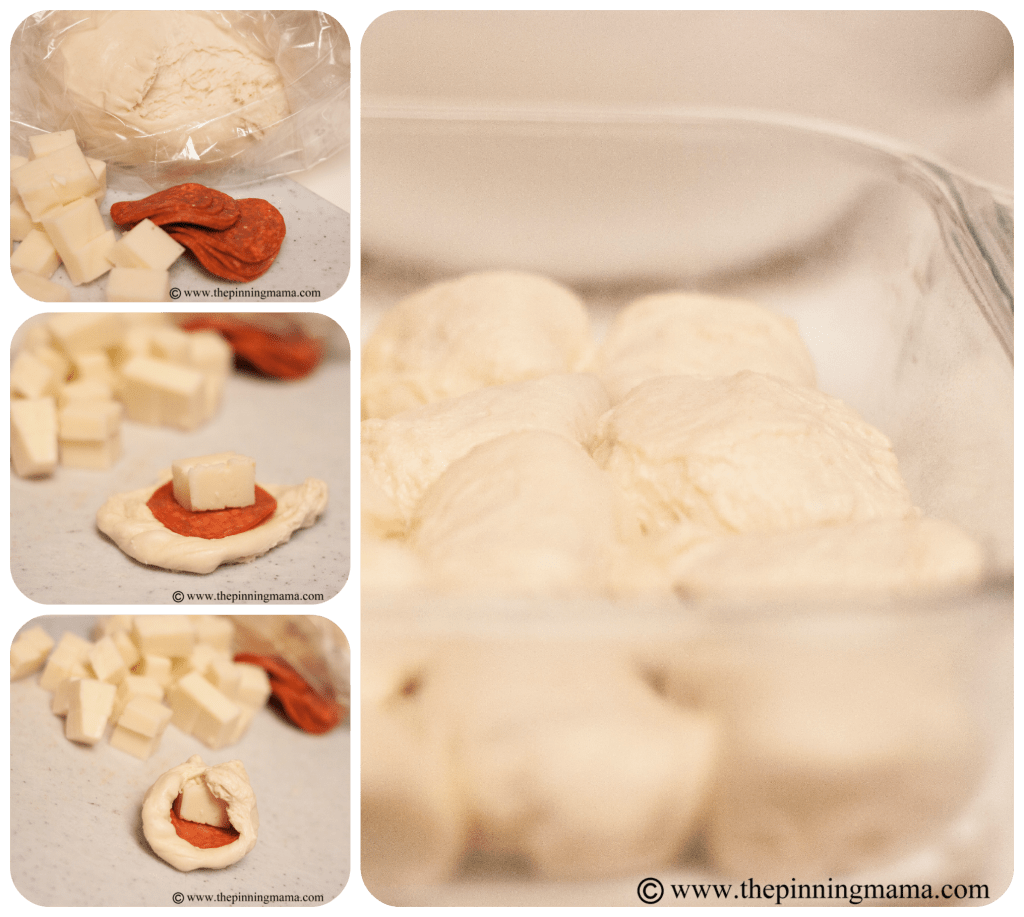 Pull Apart pizza balls