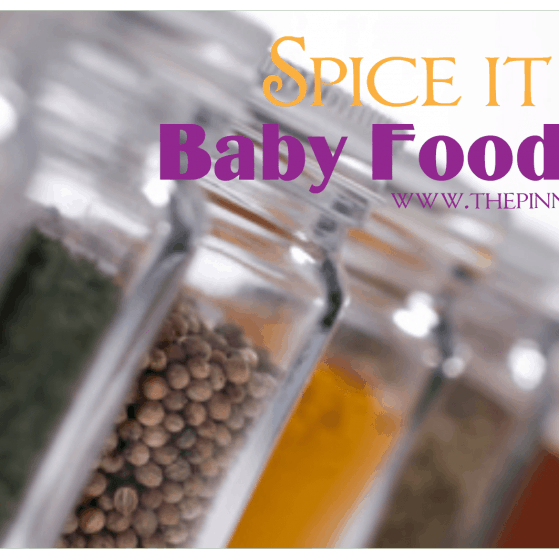 spices for babies, spice up baby food, flavor baby food, baby purees, spices in purees