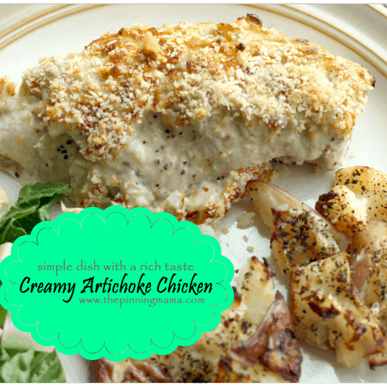 creamy artichoke chicken, chicken, creamy, artichoke, healthy, easy, quick chicken ideas, chicken dinner