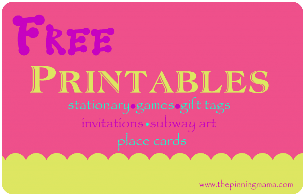 Free baby shower, sip and see printable www.thepinningmama.com