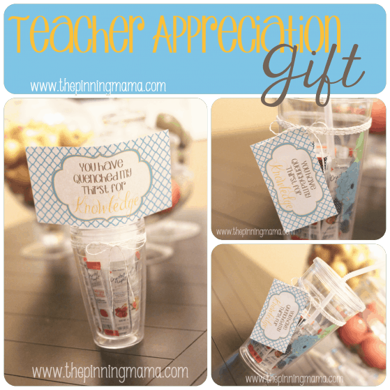 {Teacher Appreciation Gift} and Printable by www.thepinningmama.com