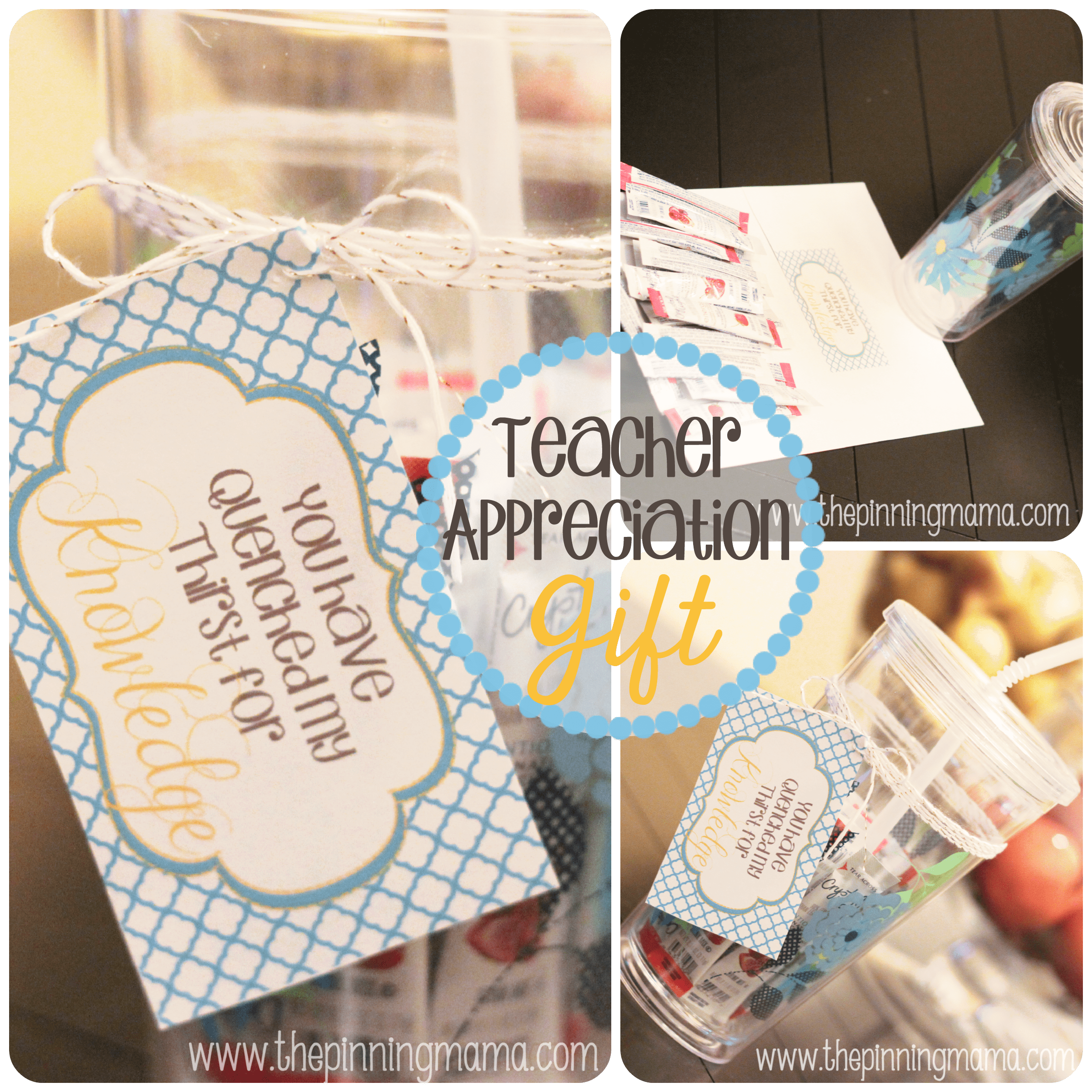 {Teacher Appreciation Gift} and Printable by www.thepinningmama.com