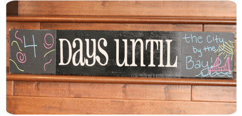 Chalkboard Countdown Sign www.thepinningmama.com