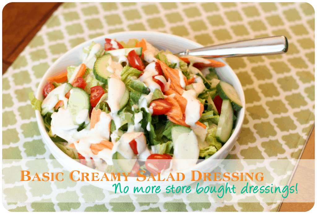 Summer Salad Series - Basic Creamy Salad Dressing Recipes www.thepinningmama.com