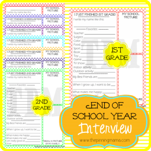 Kids End Of School Year Interview by www.thepinningmama.com
