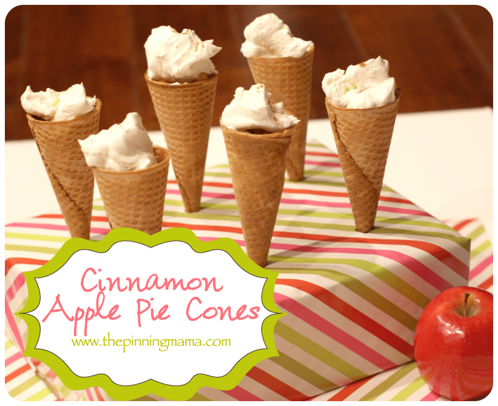 Classic Apple Pie in an Ice Cream Cone! www.thepinningmama.com