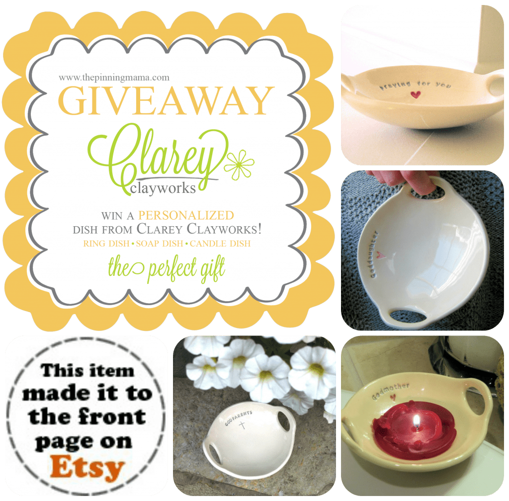 {Product Giveaway} Clarey Clayworks Bowls via The Pinning Mama
