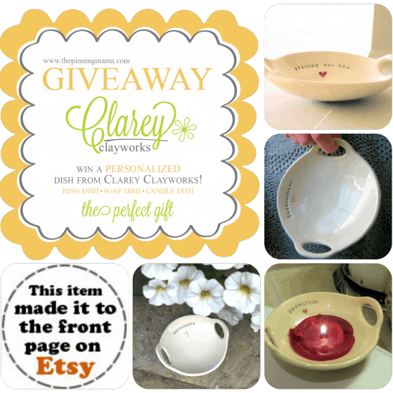 {Product Giveaway} Clarey Clayworks Bowls via The Pinning Mama