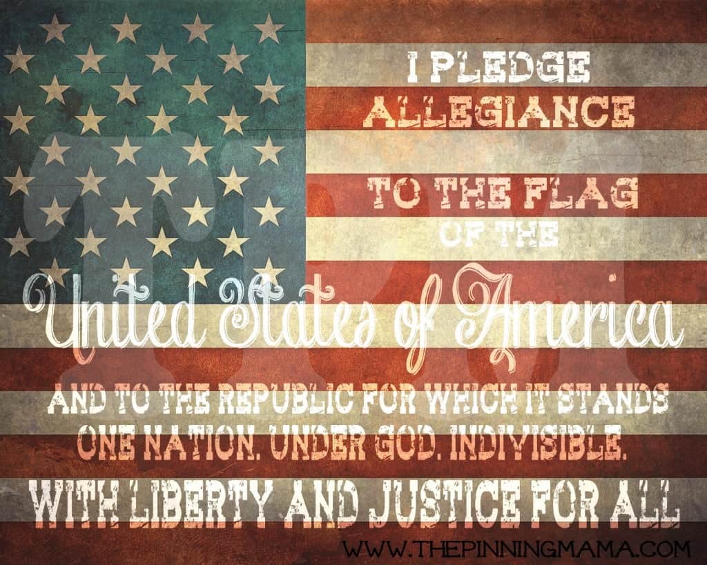 {Free Printable} 4th of July Patriotic Word Art • The Pinning Mama