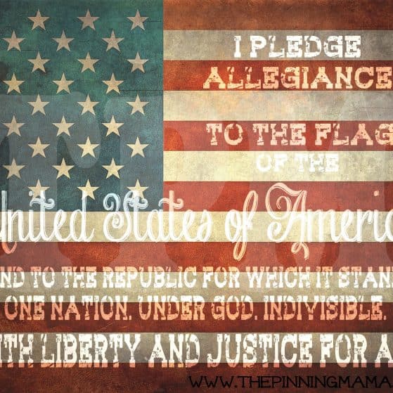 {Free Printable} 4th of July Patriotic Word Art by www.thepinningmama.com