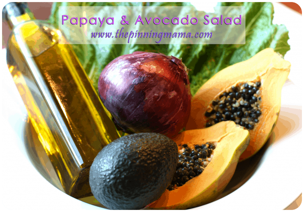 Papaya and Avocado Salad with Papaya Seed Dressing. www.thepinningmama.com Papaya and Avocado Salad with Papaya Seed Dressing. www.thepinningmama.com