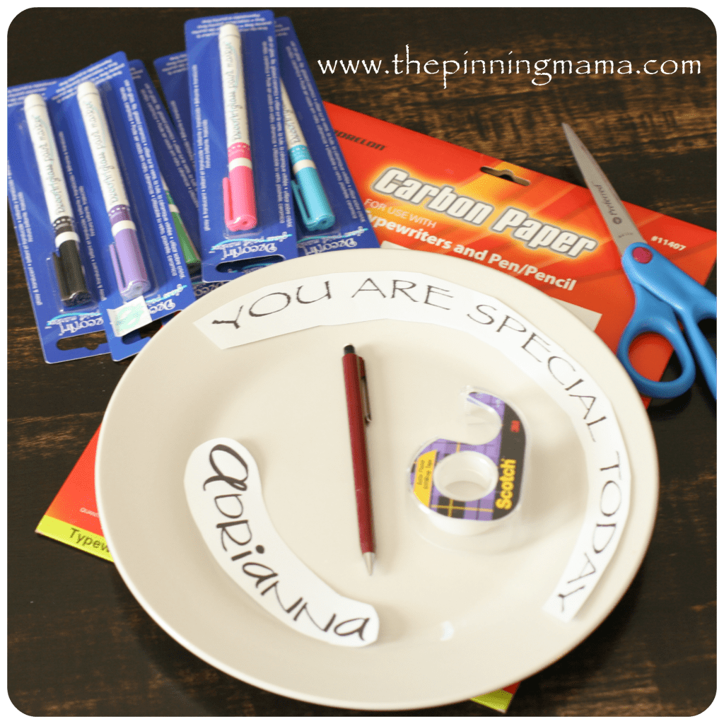 DIY Personalized Birthday Plate