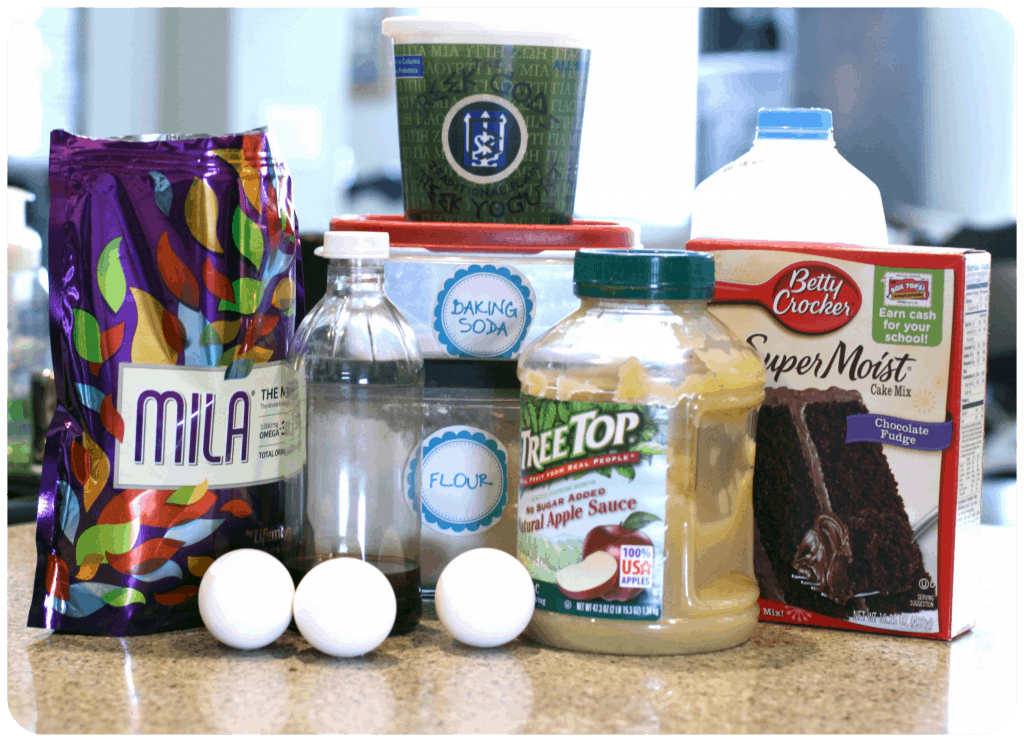 double chocolate chip muffin ingredients www.thepinningmama.com