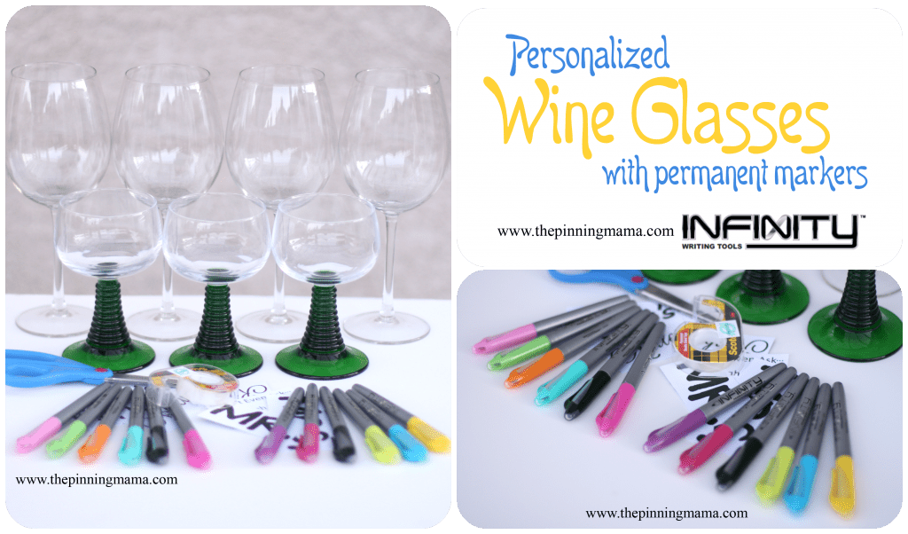 Personalized Wine Glasses www.thepinningmama.com