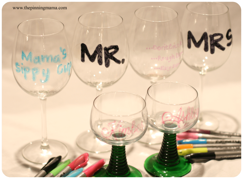Personalized Wine Glasses www.thepinningmama.com Personalized Wine Glasses www.thepinningmama.com