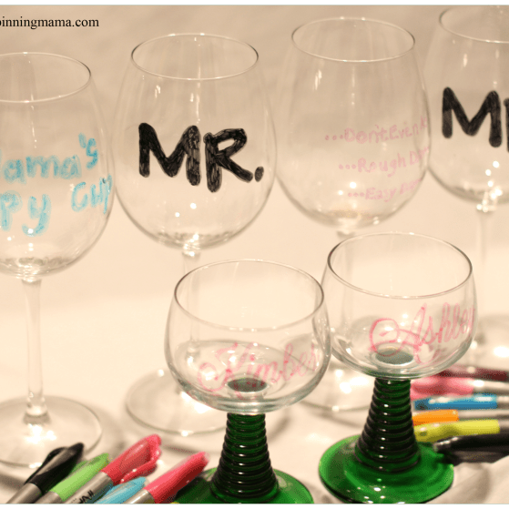 Personalized Wine Glasses www.thepinningmama.com