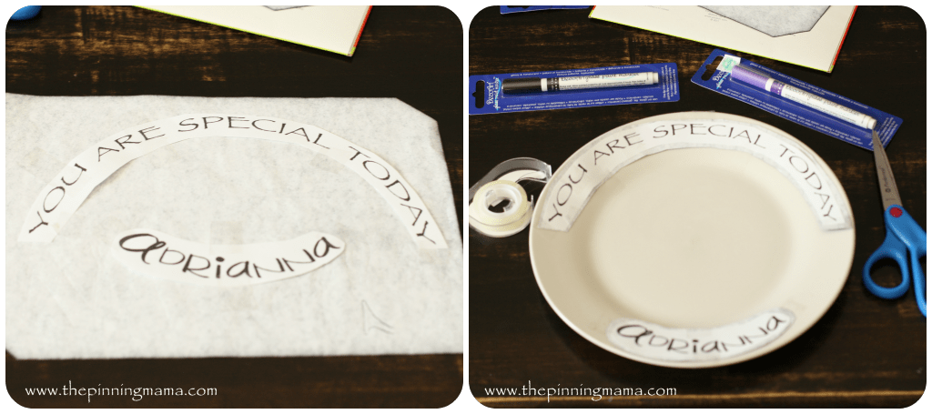DIY How to Make a Personalized Birthday Plate www.thepinningmama.com