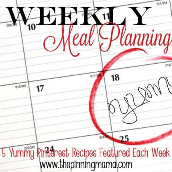 5 yummy pinterest recipes eatured each week on Weekly Meal Planning by www.thepinningmama.com
