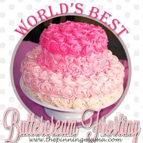 Easy Buttercream Frosting- Click Here for Recipe! www.thepinningmama.com