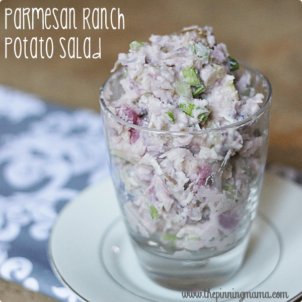 Party Parmesan Ranch Potato Salad - Click here for recipe!