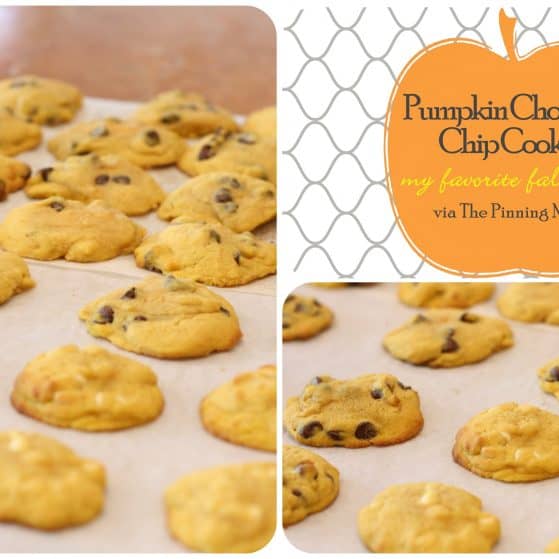pumpkin chocolate chip cookies via the pinning mama