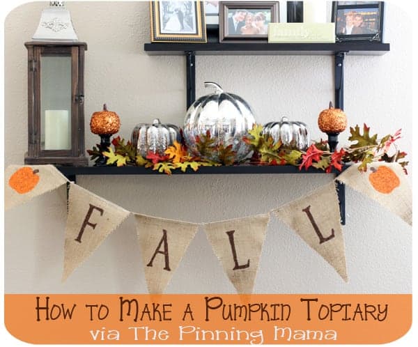 How to make pumpkin topiaries www.thepinningmama.com