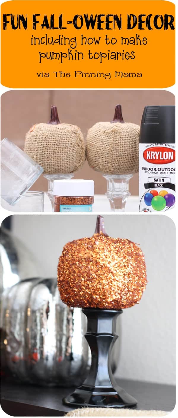 How to make pumpkin topiaries www.thepinningmama.com