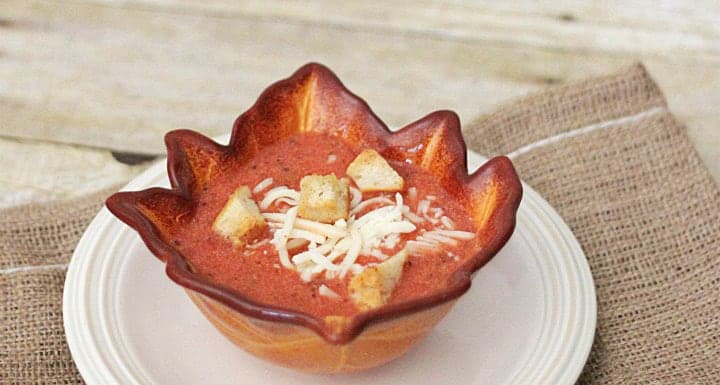 Easy Creamy Tomato Basil soup 1