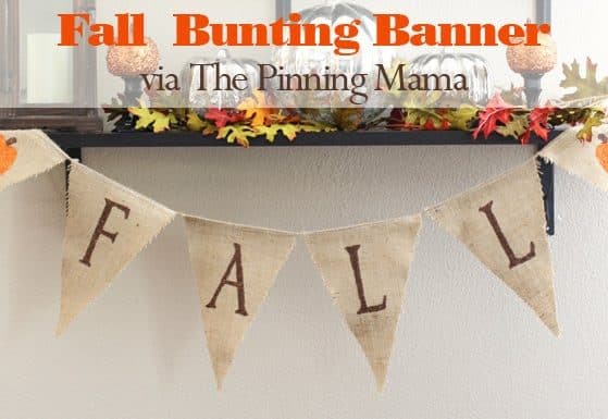 diy Burlap Bunting Banner via The Pinning Mama
