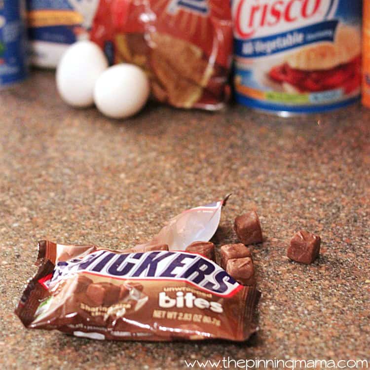 The Ultimate Game Day Recipe!!! Snickers Stuffed Chewy Chocolate Chip Cookies by www.thepinningmama.com #shop