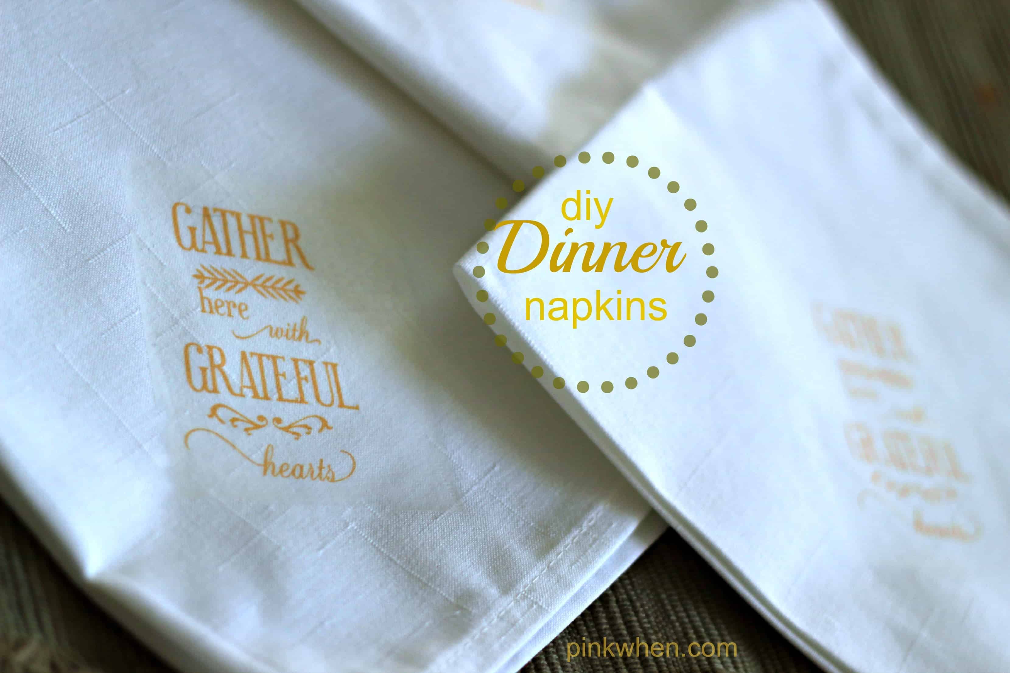 DIY Dinner Napkins