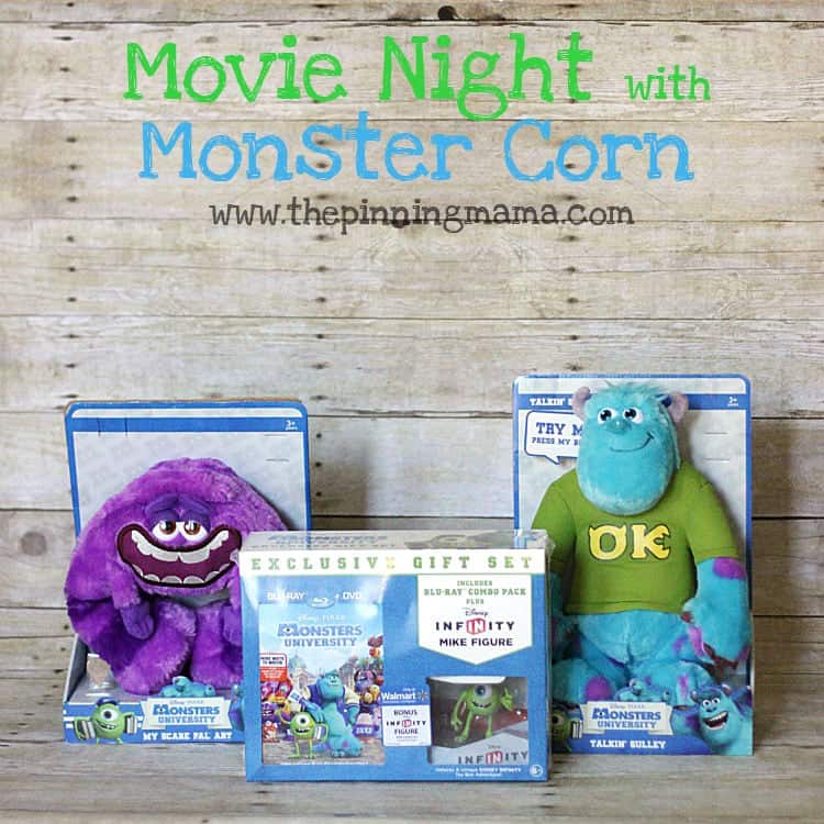 Monsters University Candied Monster Popcorn www.thepinningmama.com