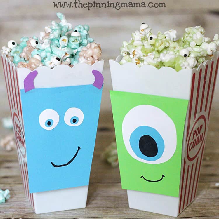 Monsters University Candied Monster Popcorn www.thepinningmama.com
