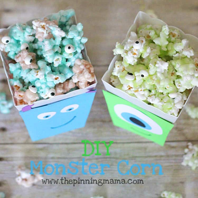 Monsters University Candied Monster Popcorn www.thepinningmama.com