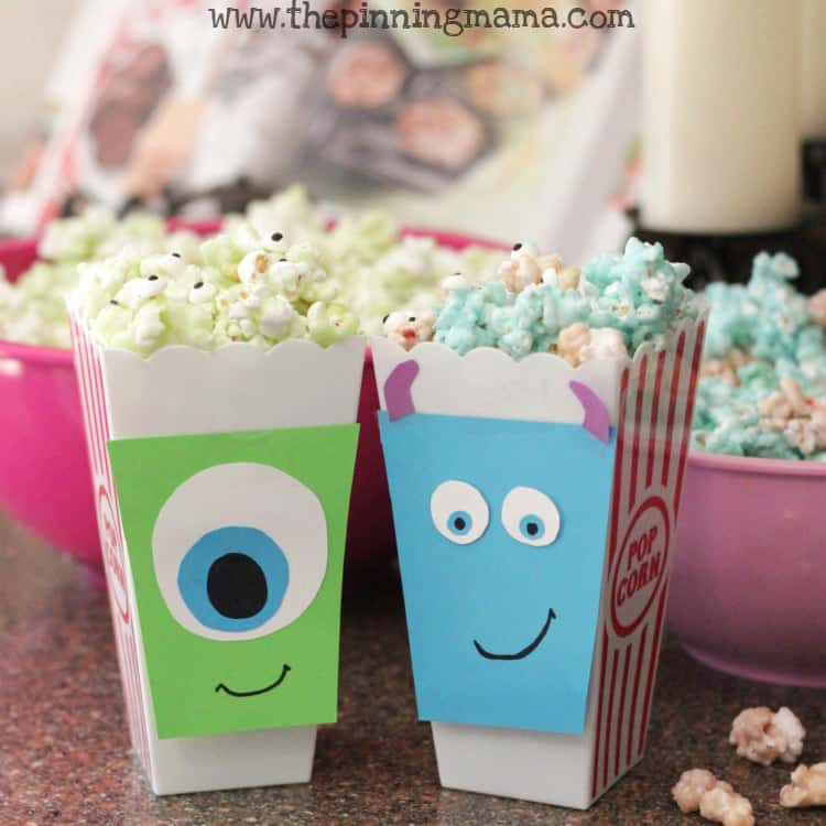 Monsters University Candied Monster Popcorn www.thepinningmama.com