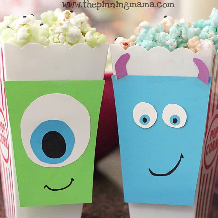 Monsters University Candied Monster Popcorn www.thepinningmama.com