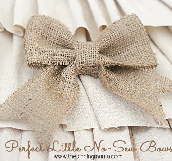 How to Make No Sew Burlap Bows