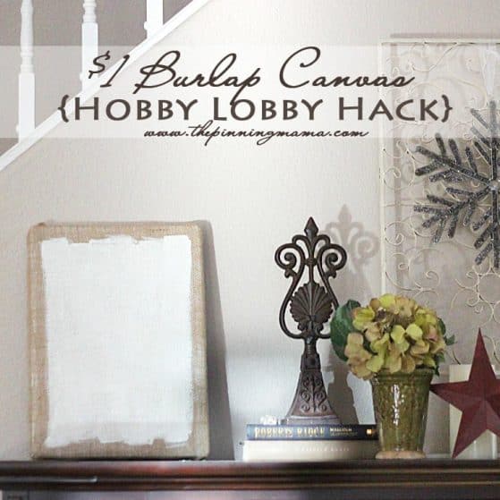 DIY Burlap Canvas