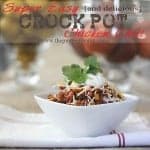 Easy {and delicious} Crock Pot Chicken Chili - click for recipe