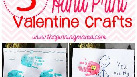 Kids Hand Print Valentine Ideas - Click here to see all!
