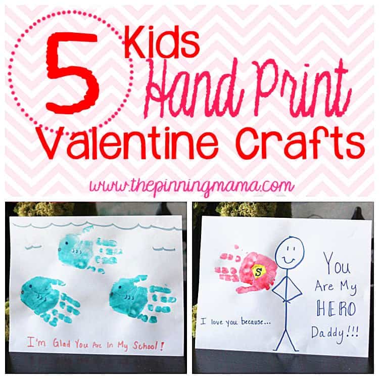 handprint valentines crafts