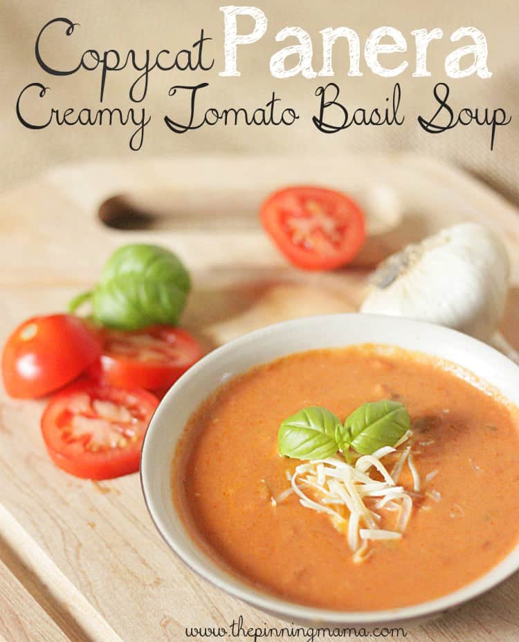 I can't believe this takes only 15 minutes to make!!! Copycat Panera Tomato Basil Soup Recipe