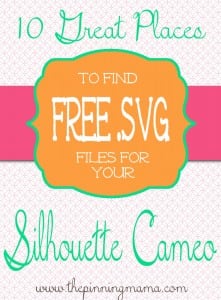 Where to find FREE SVG files for Silhouette Cameo